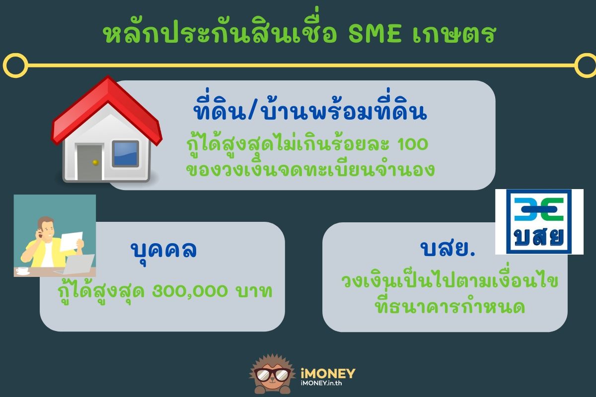 หลักประกันสินเชื่อ SME เกษตร-สินเชื่อ จํานอง ที่ดิน ธ.ก.ส.-imoney